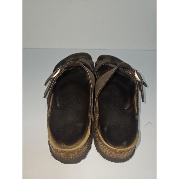 Birkenstock Womens 39 8 Mayari Sandals Shoes Black Toe Loop Thong Slip On Flat - Picture 6 of 8